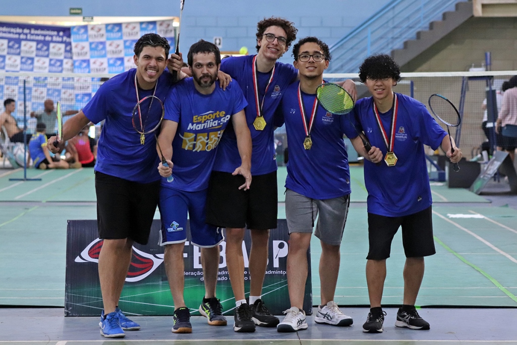 Jogos Abertos: Badminton masculino de Marília conquista o ouro inédito por&nbsp;equipes