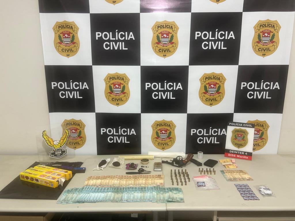 Polícia Civil prende dupla suspeita de tráfico na Zona Leste de&nbsp;Marília