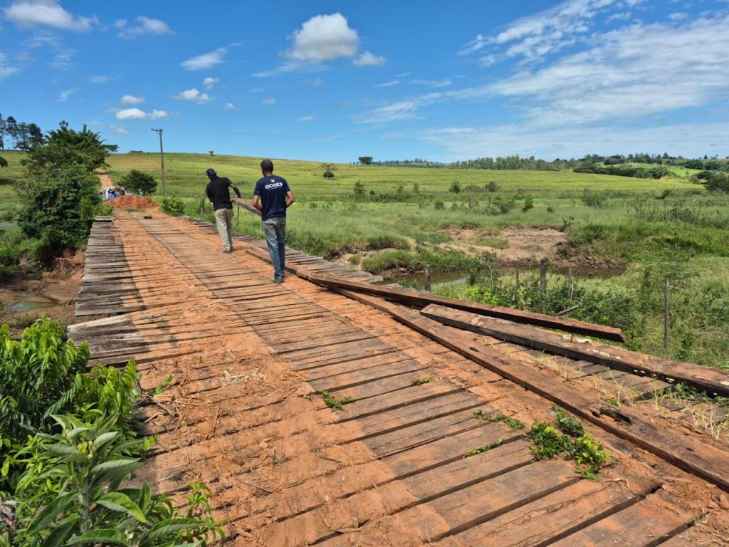 Ponte 7 Quedas, no distrito de Dirceu passa por manutenção