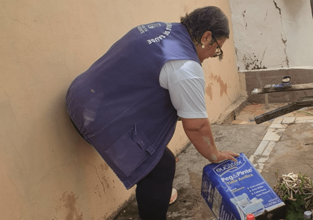 Saúde realiza ação contra criadouros da dengue neste sábado nas imediações da USF Jardim Renata