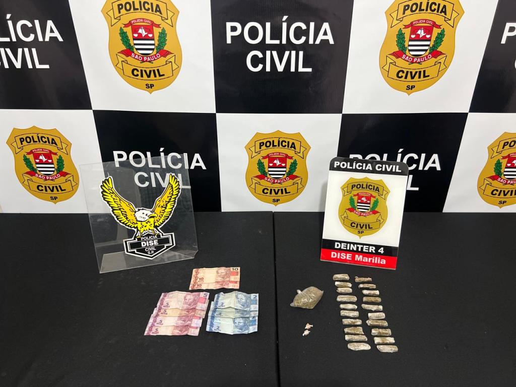 Homem é preso em flagrante por tráfico de drogas no Jardim Primavera, em Marília