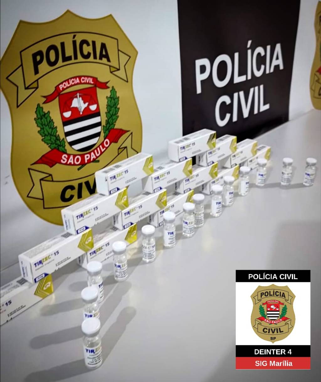 Casal é flagrado com tirzepatida proibida e acaba preso em&nbsp;Marília