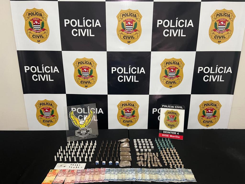 DISE prende homem por tráfico com mais de 200 porções de drogas na Zona Oeste de&nbsp;Marília