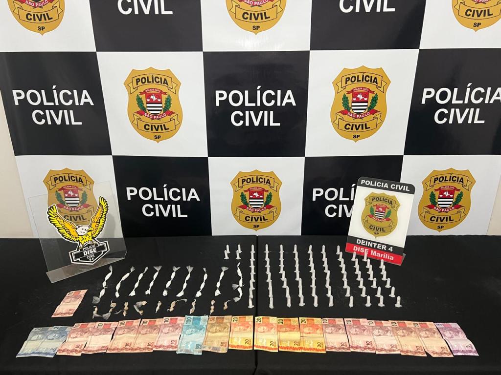 DISE de Marília prende jovem por tráfico de drogas no Parque das&nbsp;Azaléias