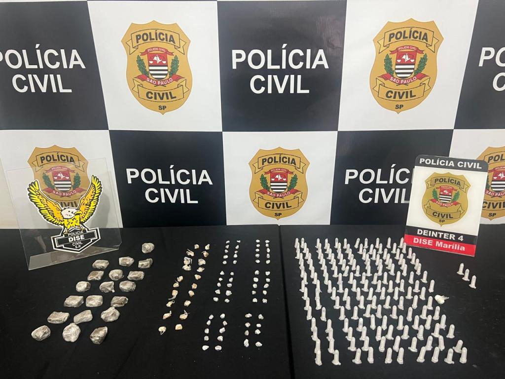 DISE de Marília prende “olheiro” e apreende grande quantidade de drogas na Zona&nbsp;Norte
