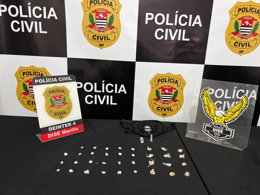Polícia Civil prende homem em flagrante por tráfico de drogas na zona norte de Marília