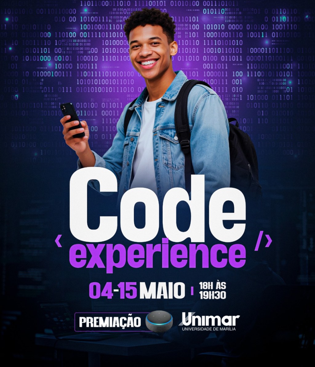 Unimar abre inscrições para o Code Experience 2026 com formação gratuita em programação e competição de&nbsp;desafios