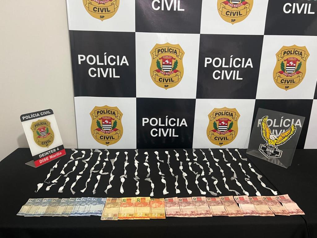 Ação da Polícia Civil combate tráfico e resulta em prisão na zona sul de&nbsp;Marília
