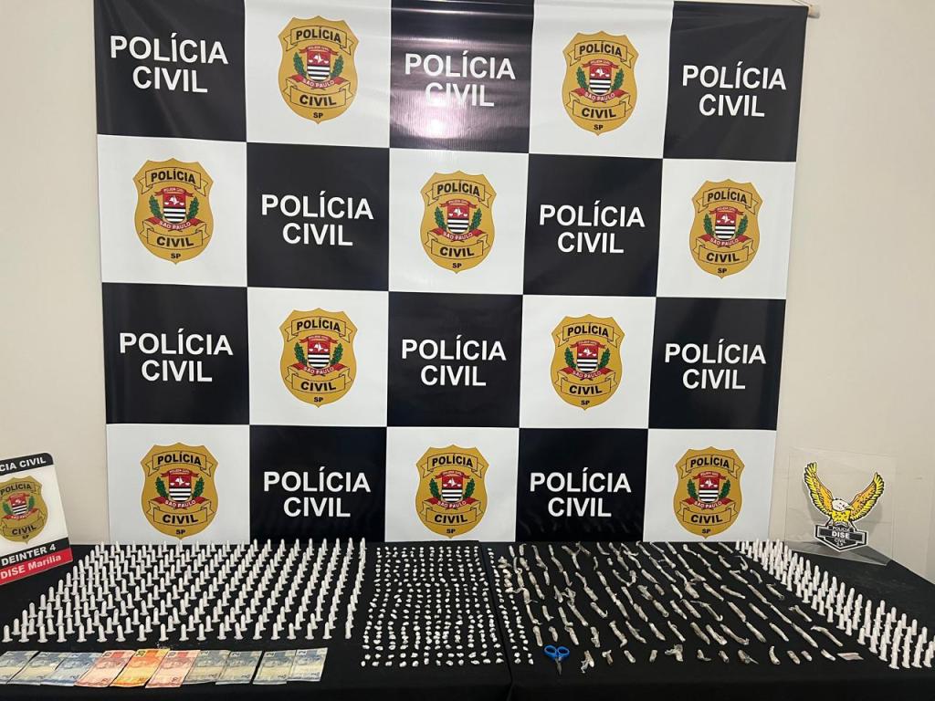 Adolescente é apreendido com mais de 800 porções de drogas na zona sul de&nbsp;Marília