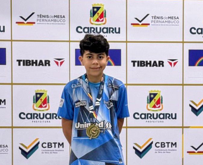 Atleta de Marília conquista bronze na Copa Brasil de Tênis de Mesa em&nbsp;Pernambuco