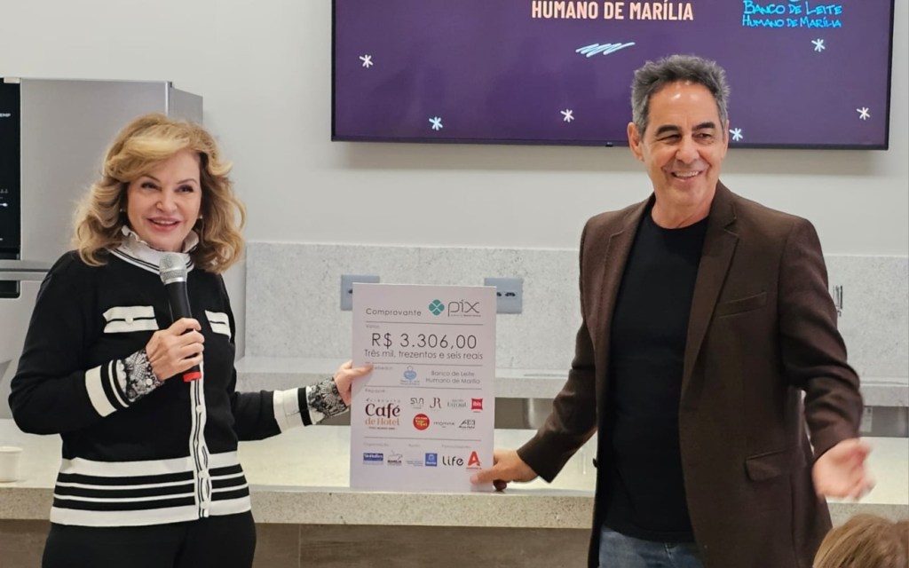 Banco de Leite Humano de Marília recebe mais de R$ 3,3 mil de organizadores do circuito Café de Hotel