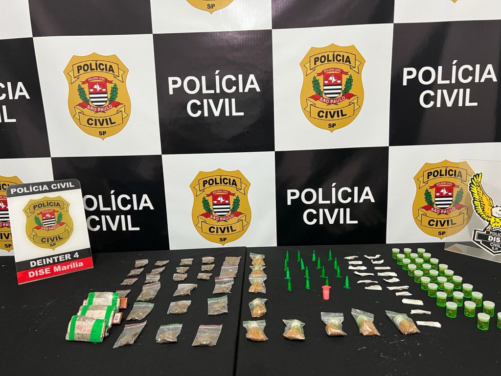 Menor tenta fugir da polícia, mas é apreendido com sacola cheia de drogas na zona Sul de Marília