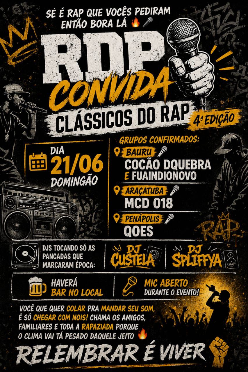 Clássicos do Rap chega à quarta edição e reúne artistas de quatro cidades da região neste domingo em Marília