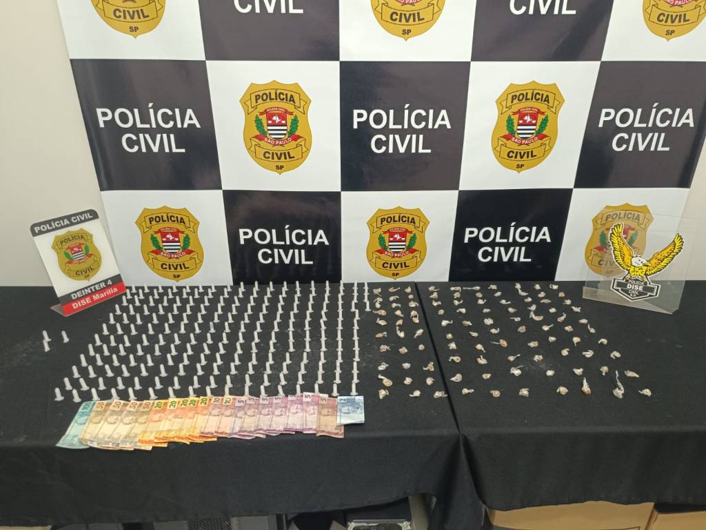 Suspeito é preso com mais de 300 porções de drogas durante operação policial na zona sul